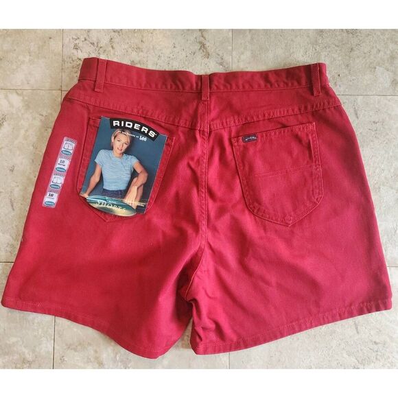 R3  Riders by Lee red Denim shorts, NWT - Picture 4 of 7